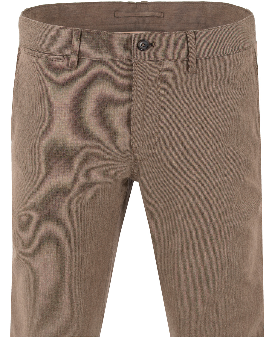 Herre | Bukser | J.Lindeberg | Chaze Flannel Twill Chino Light Grey/Brown