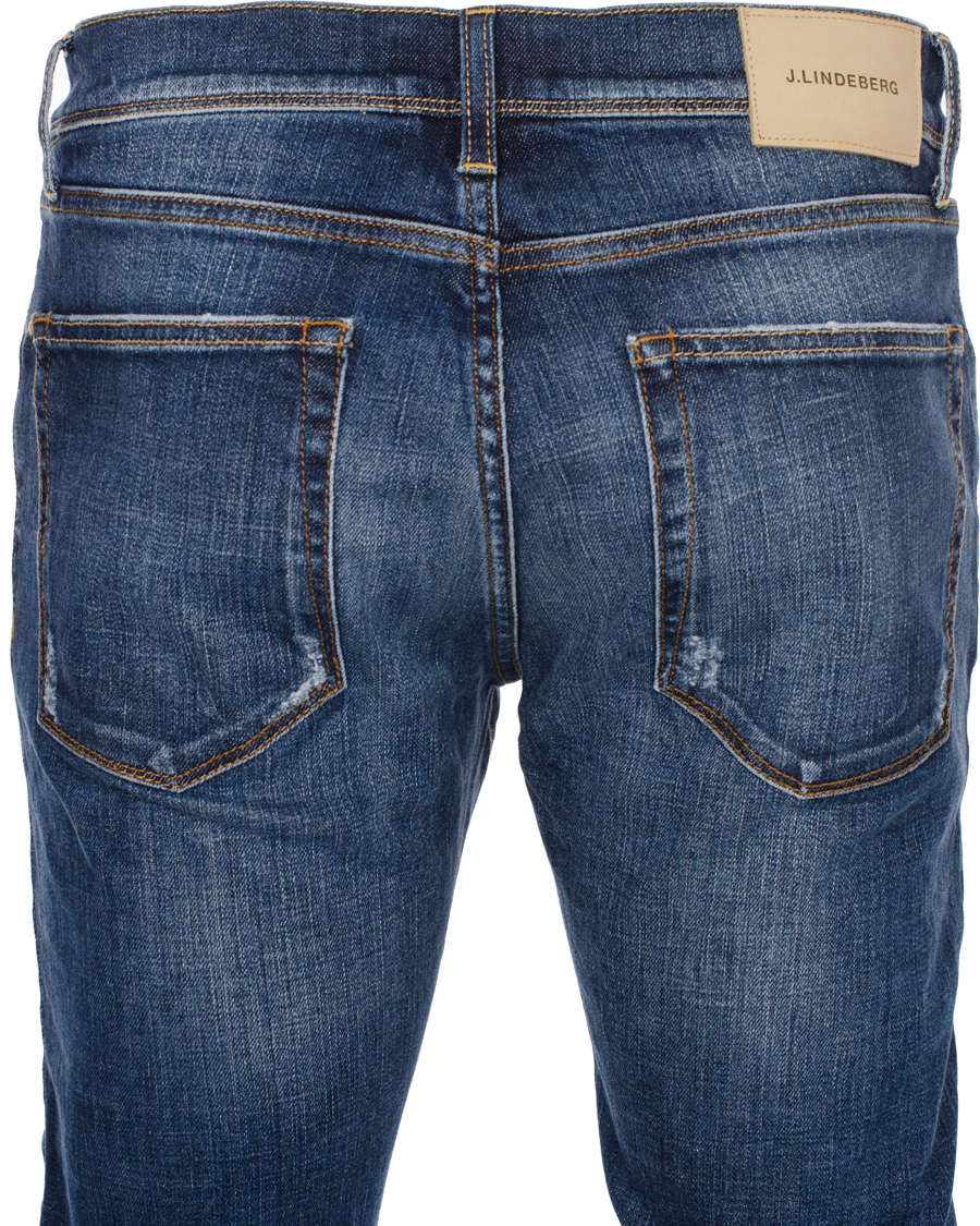 Herre | Jeans | J.Lindeberg | Damien Creek Com Mid Blue