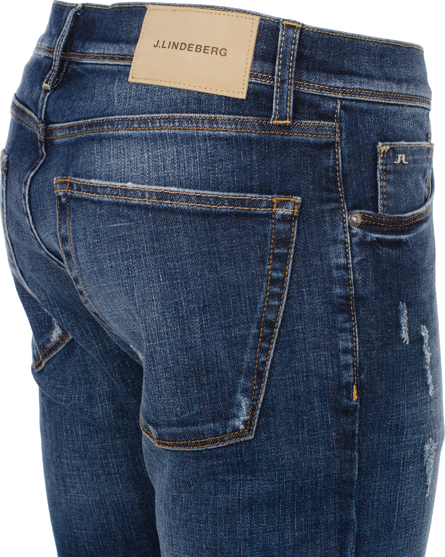 Herre | Jeans | J.Lindeberg | Damien Creek Com Mid Blue