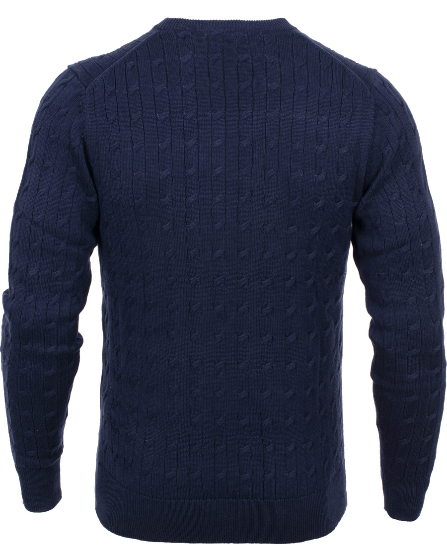 Herre | Trøjer | J.Lindeberg | Jave Pullover Braid Cable Navy
