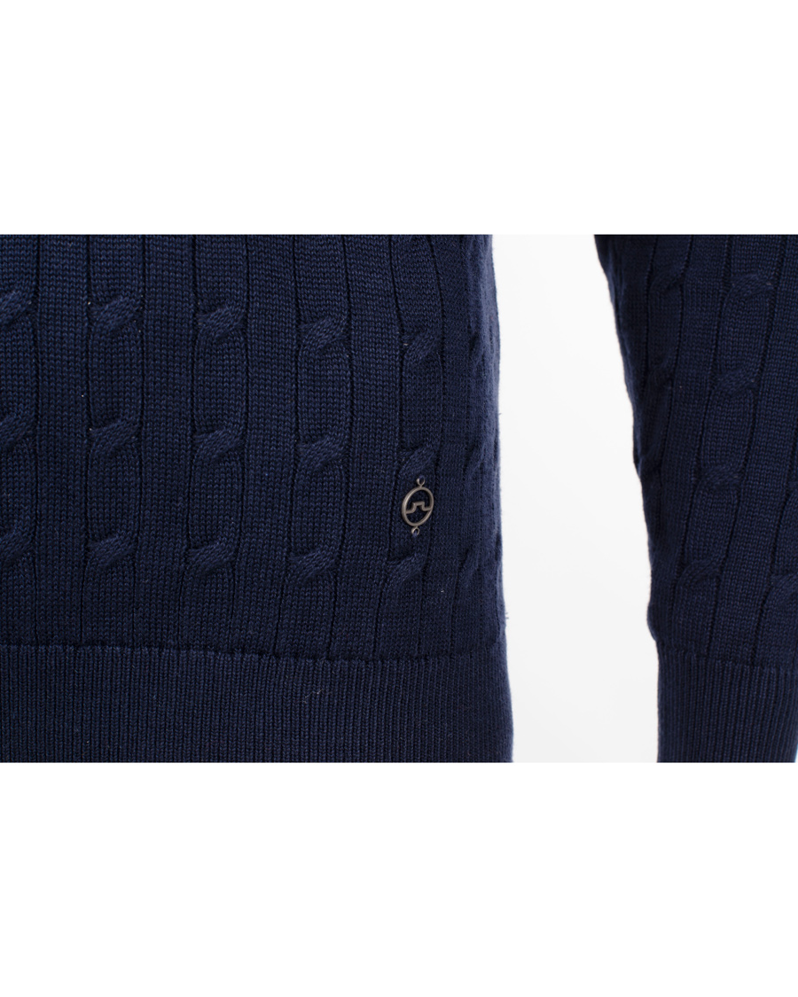 Herre | Trøjer | J.Lindeberg | Jave Pullover Braid Cable Navy