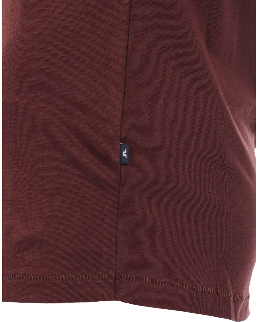 Herre | T-Shirts | J.Lindeberg | Axtell Scoop T-shirt Burgundy