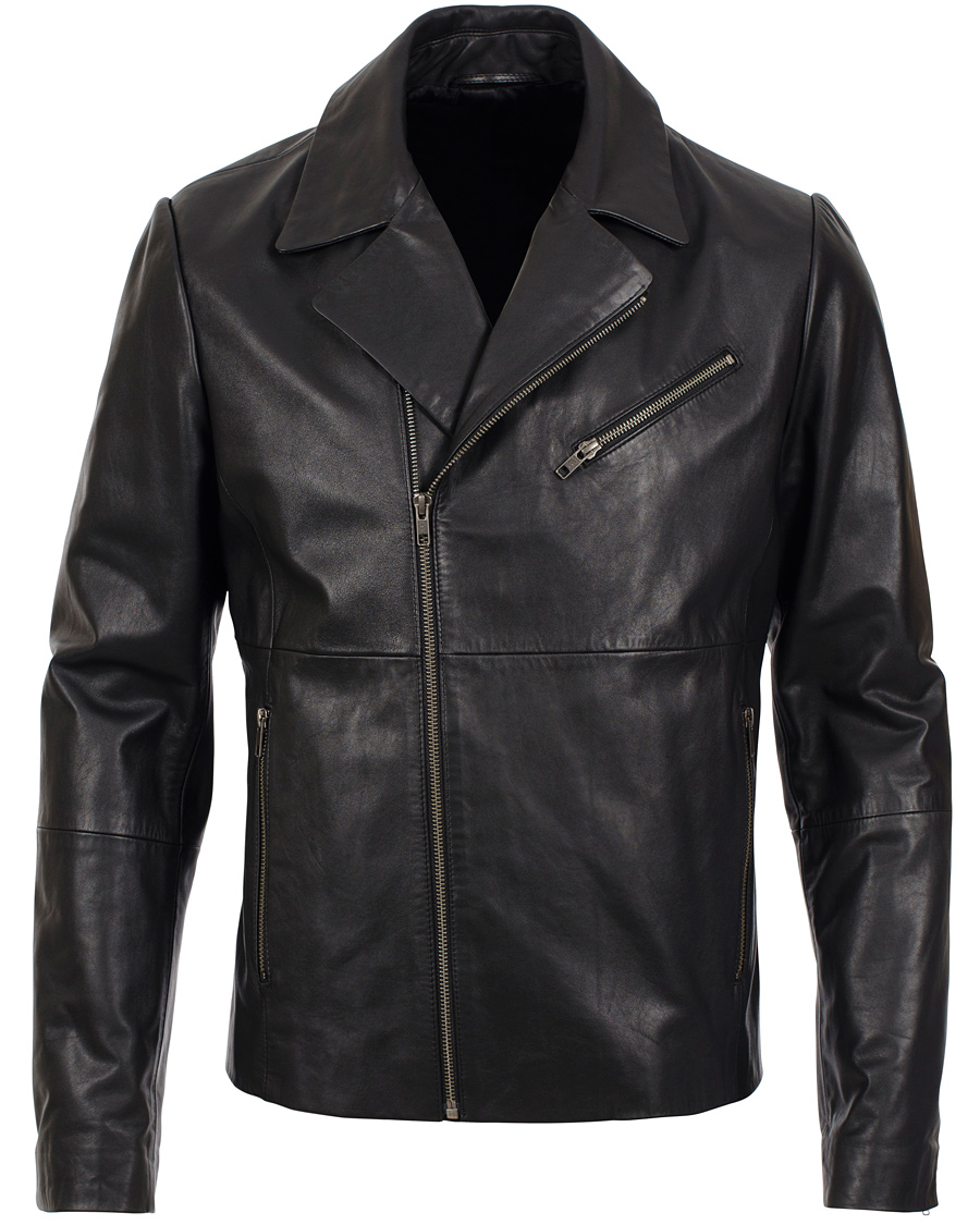 Herre | Jakker | Filippa K | Robert Leather Biker Jacket Black