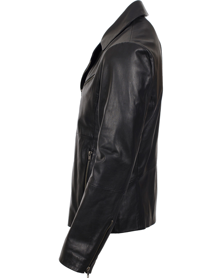 Herre | Jakker | Filippa K | Robert Leather Biker Jacket Black