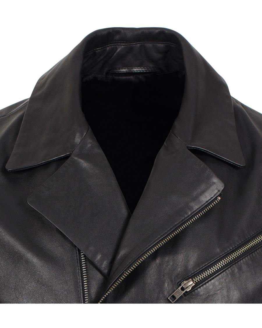 Herre | Jakker | Filippa K | Robert Leather Biker Jacket Black