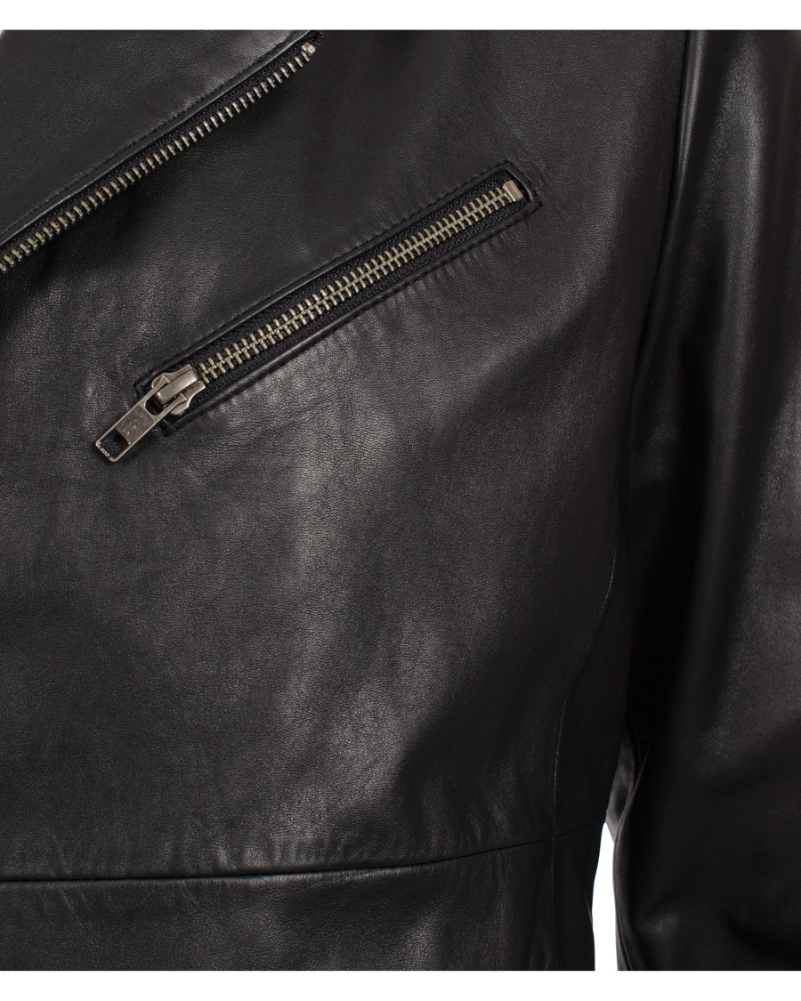 Herre | Jakker | Filippa K | Robert Leather Biker Jacket Black