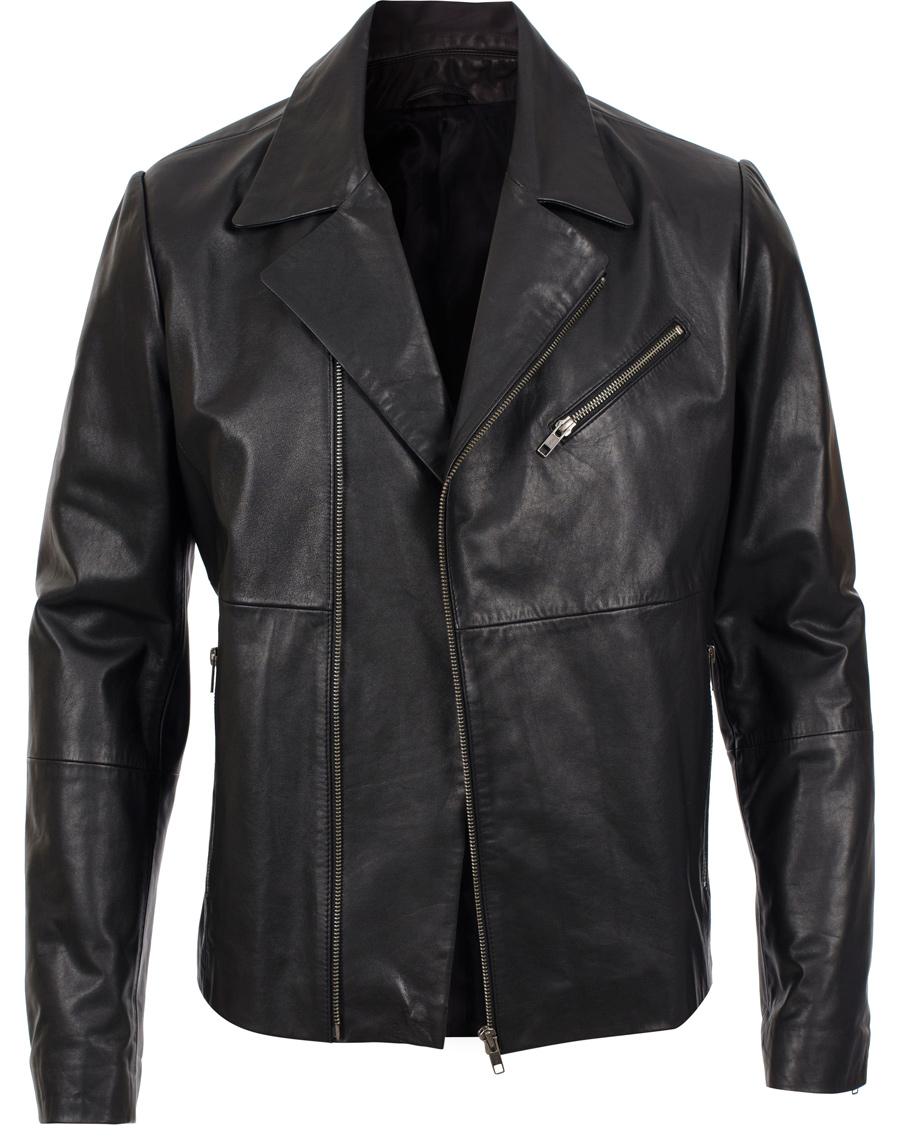 Herre | Jakker | Filippa K | Robert Leather Biker Jacket Black