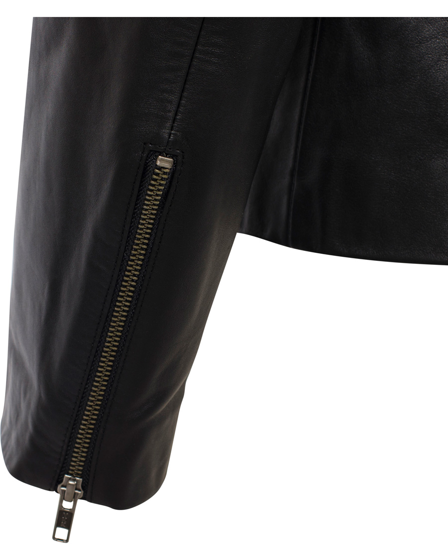 Herre | Jakker | Filippa K | Robert Leather Biker Jacket Black