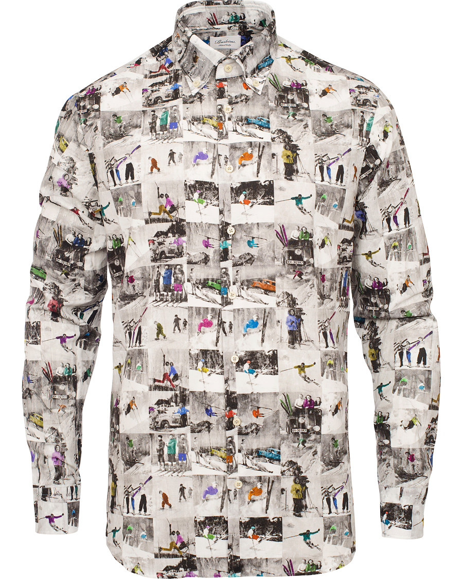 Herre | Skjorter | Stenströms | Fitted Body Baby Cord Shirt After Ski