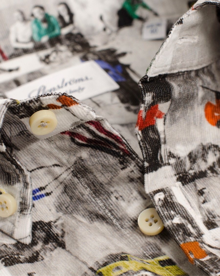 Herre | Skjorter | Stenströms | Fitted Body Baby Cord Shirt After Ski