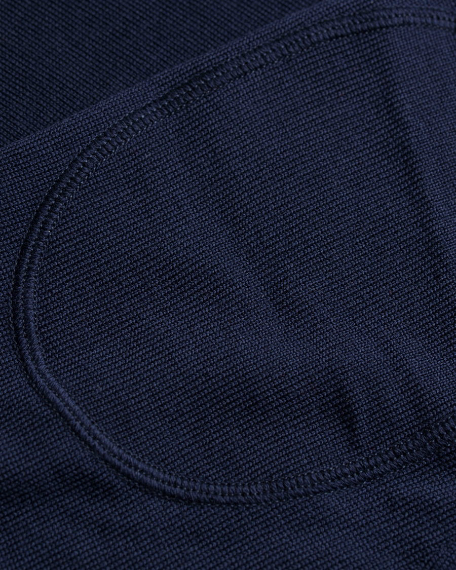 Herre | Trøjer | Stenströms | Merino Crew Neck Pullover Navy