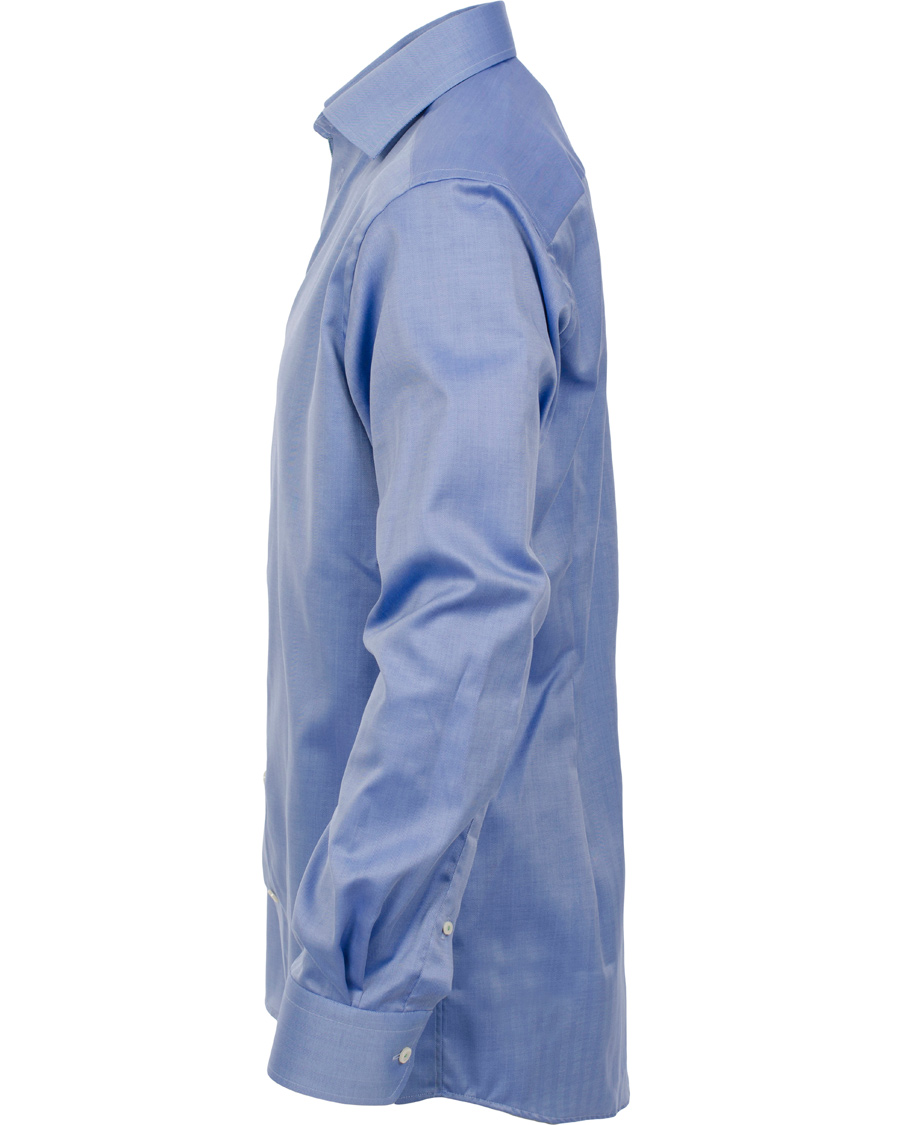 Herre | Skjorter | Eton | Contemporary Fit Shirt Red Ribbon Herringbone Blue