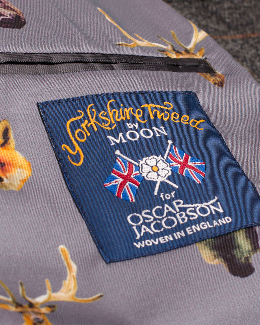 Herre | Blazere & jakker | Oscar Jacobson | Floyd Window Check Blazer Grey