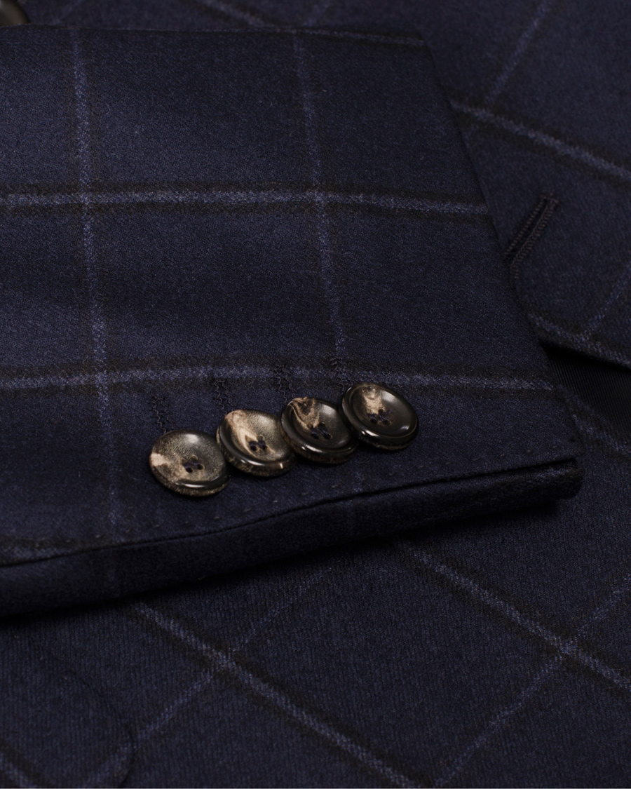 Herre | Jakkesæt | Oscar Jacobson | Edmund Window Pane Suit Navy