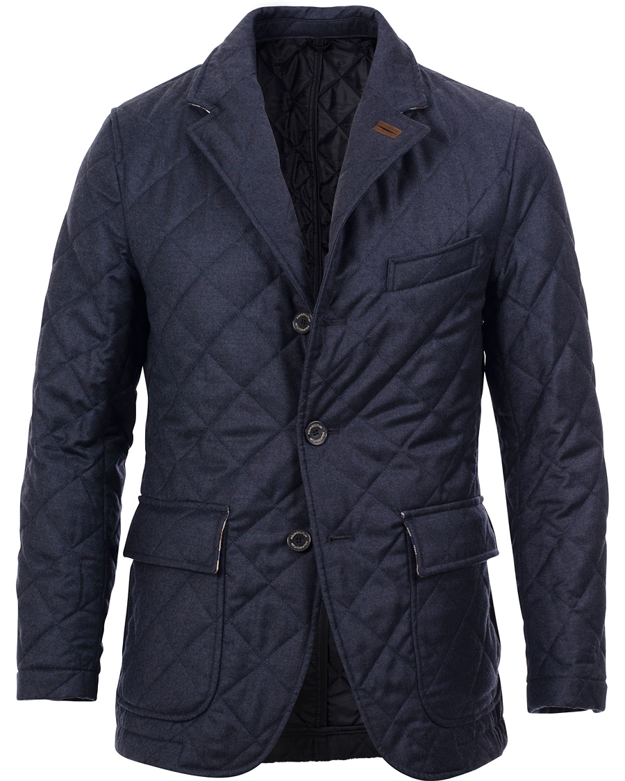 Herre | Jakker | Aquascutum | Flanell Quilt Jacket Navy