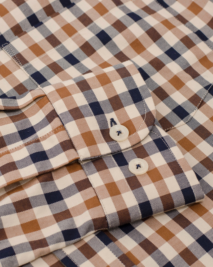 Herre | Skjorter | Aquascutum | Club Check Shirt Vicuna