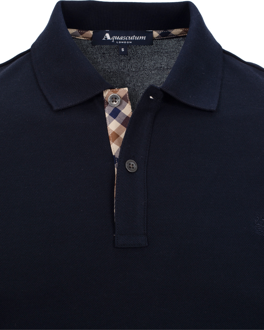 Herre | Trøjer | Aquascutum | Long Sleeve Polo Navy
