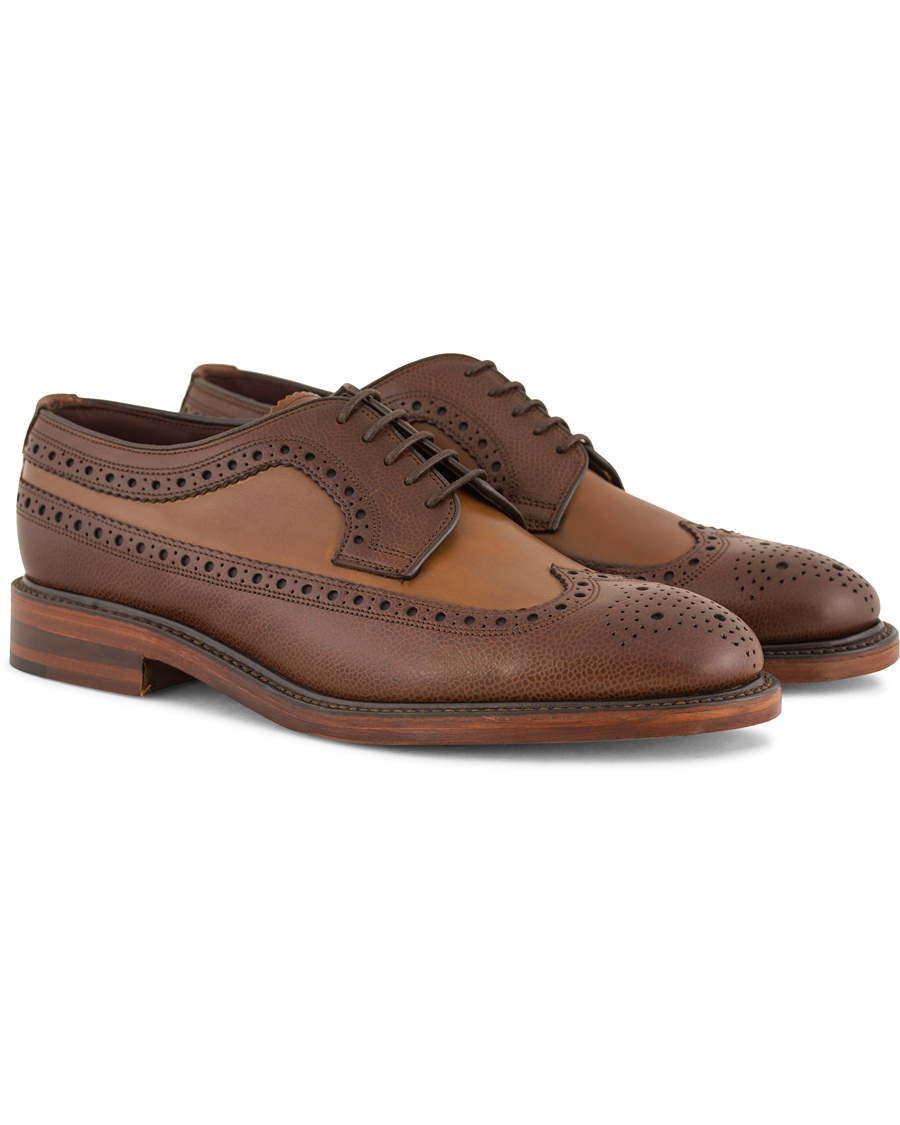Herre | Loake 1880 Taunton Brogue Dark Brown Grain Calf | Loake 1880 | Taunton Brogue Dark Brown Grain Calf