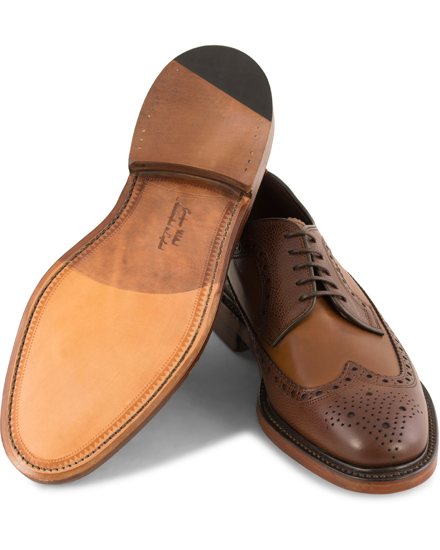 Herre | Loake 1880 Taunton Brogue Dark Brown Grain Calf | Loake 1880 | Taunton Brogue Dark Brown Grain Calf