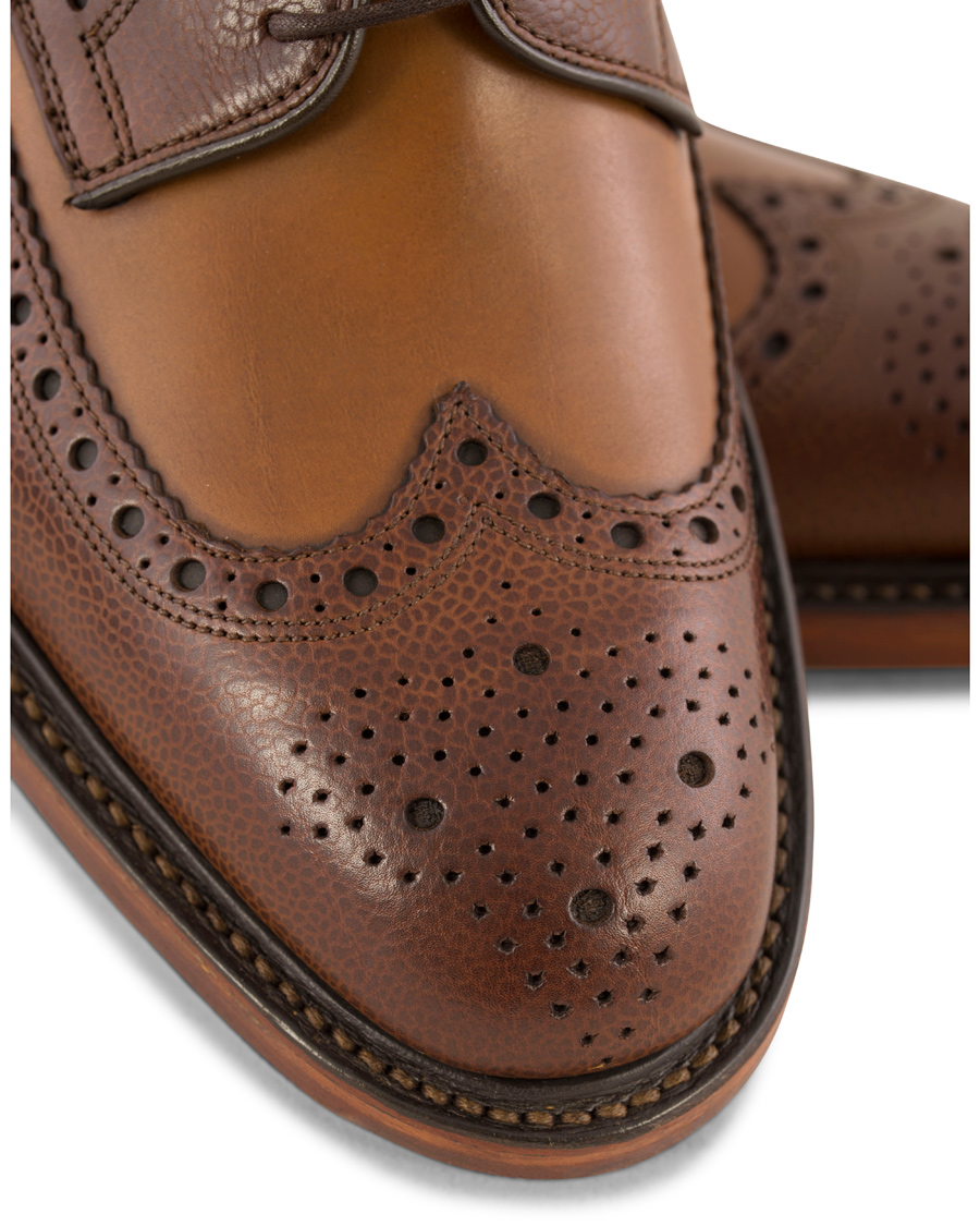 Herre | Loake 1880 Taunton Brogue Dark Brown Grain Calf | Loake 1880 | Taunton Brogue Dark Brown Grain Calf