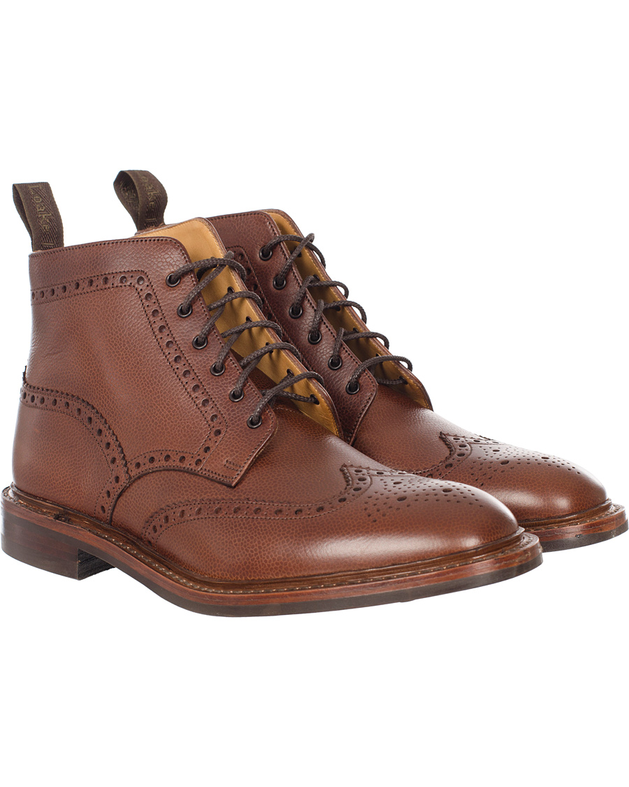 Herre | Loake 1880 Fairdford Brogue Boot Dark Brown Grain Calf | Loake 1880 | Fairdford Brogue Boot Dark Brown Grain Calf