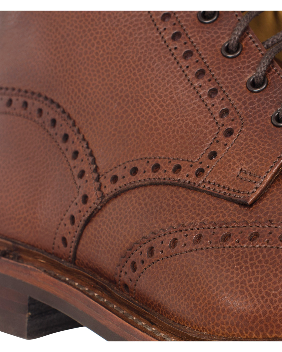 Herre | Loake 1880 Fairdford Brogue Boot Dark Brown Grain Calf | Loake 1880 | Fairdford Brogue Boot Dark Brown Grain Calf