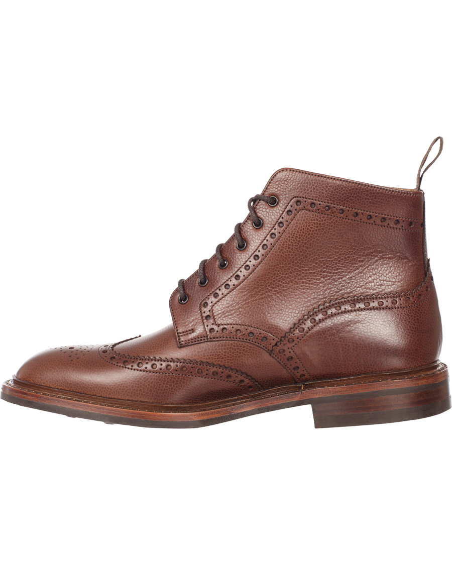 Herre | Loake 1880 Fairdford Brogue Boot Dark Brown Grain Calf | Loake 1880 | Fairdford Brogue Boot Dark Brown Grain Calf