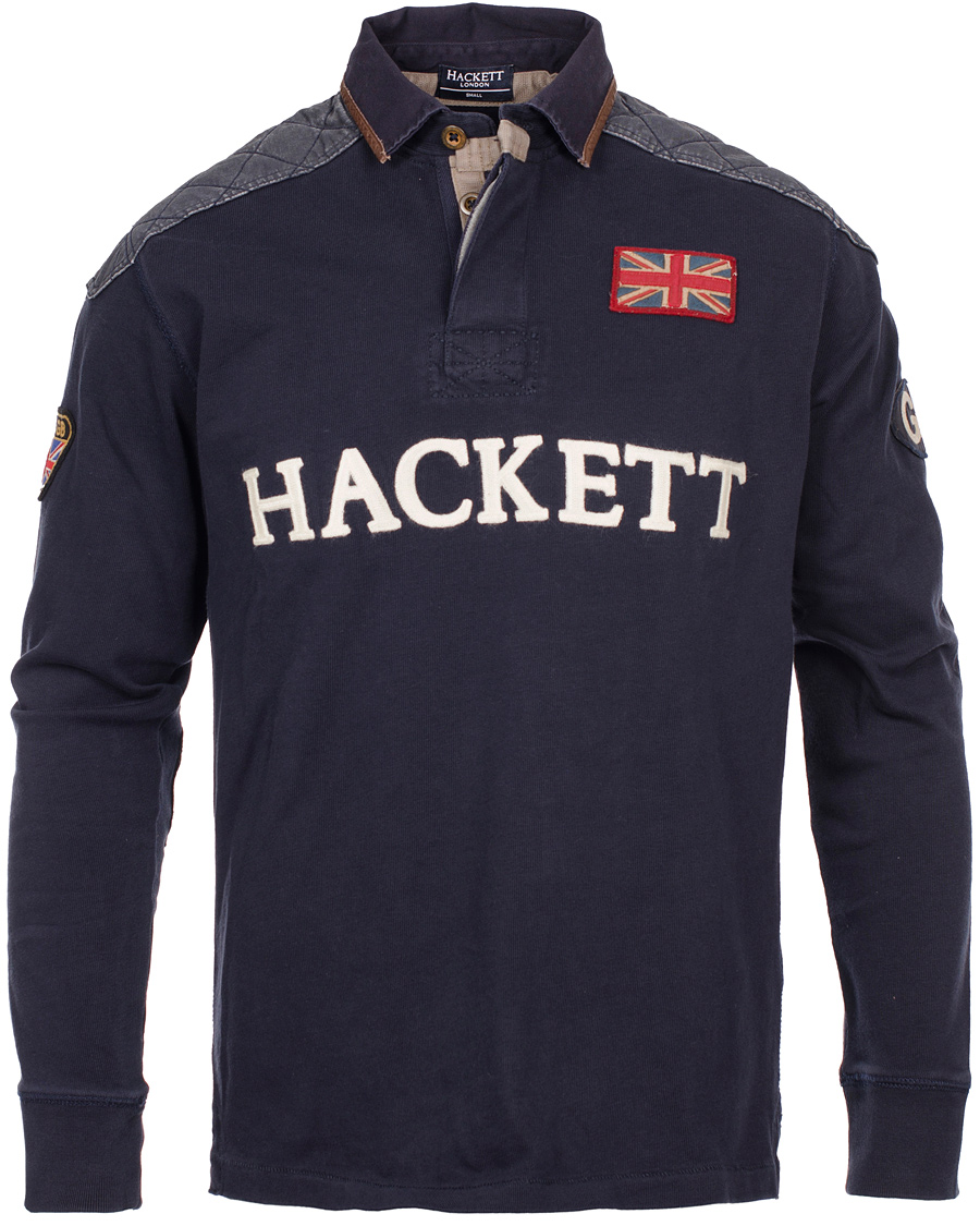 Herre | Trøjer | Hackett | Union Jack Patch Rugby Navy