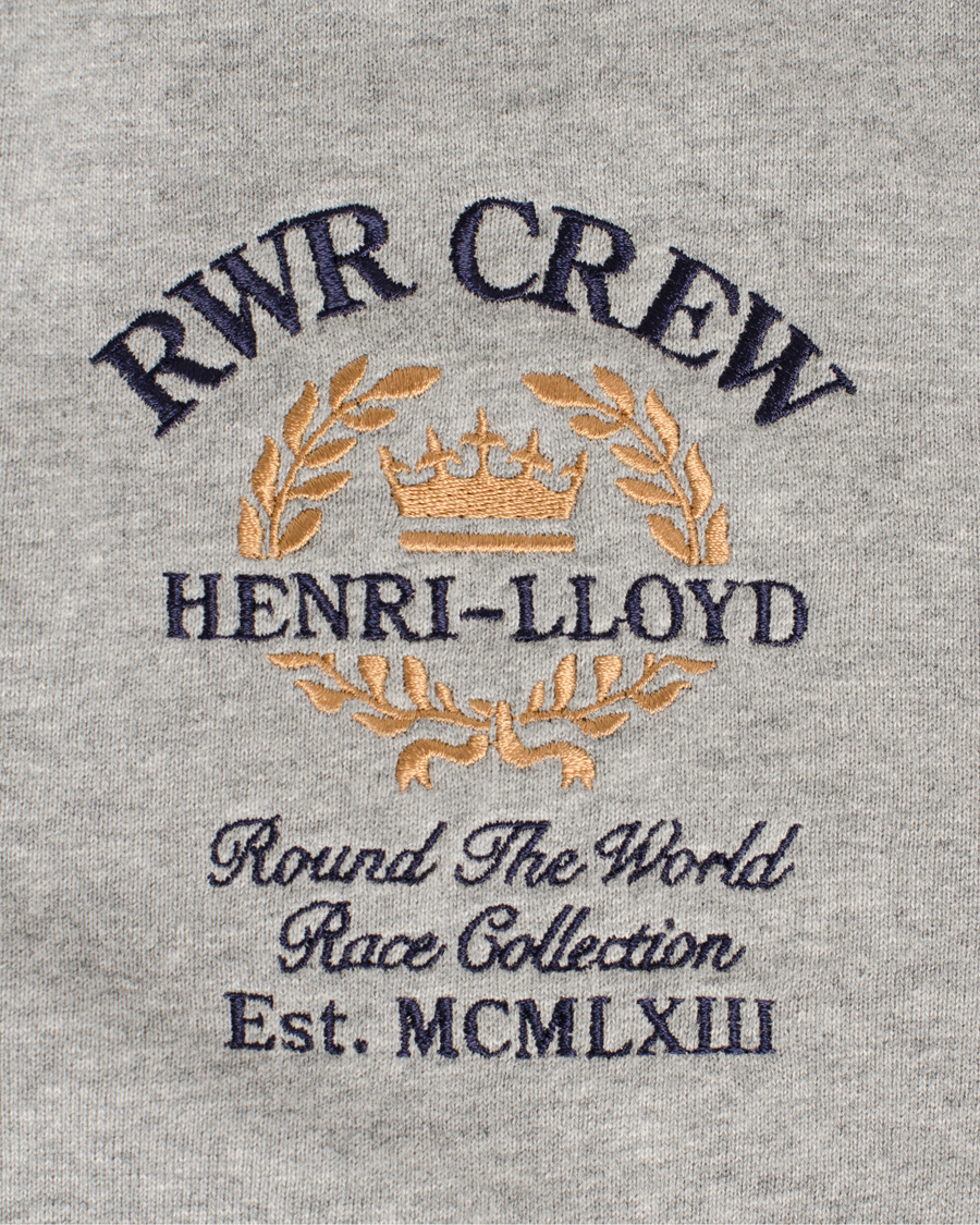 Herre | Trøjer | Henri-Lloyd | Henri Lloyd Hopton Hooded Full Zip Sweat Grey Marl