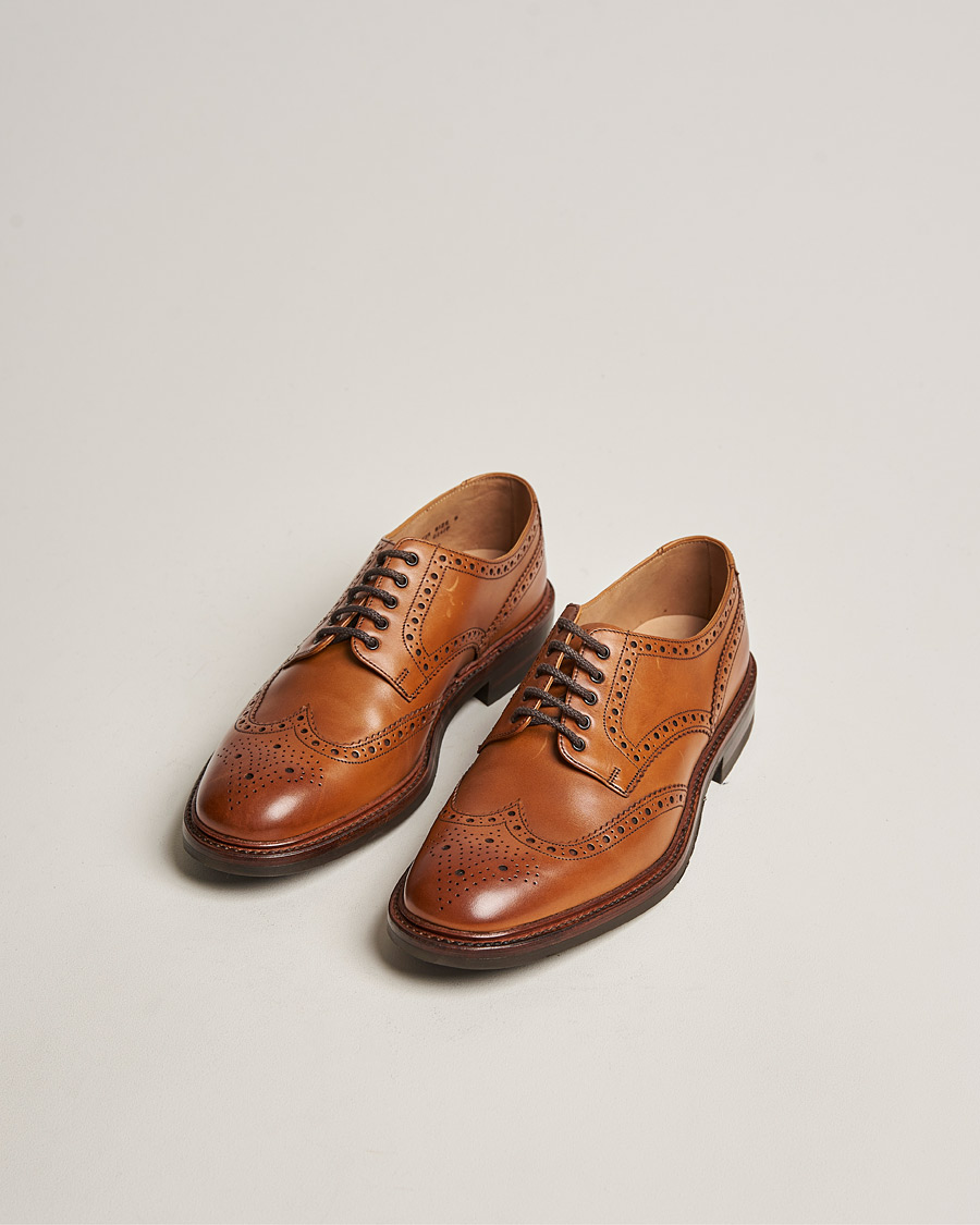 Herre | Håndlavet sko - Skoblokskampagne | Loake 1880 | Chester Dainite Brogue Tan Burnished Calf