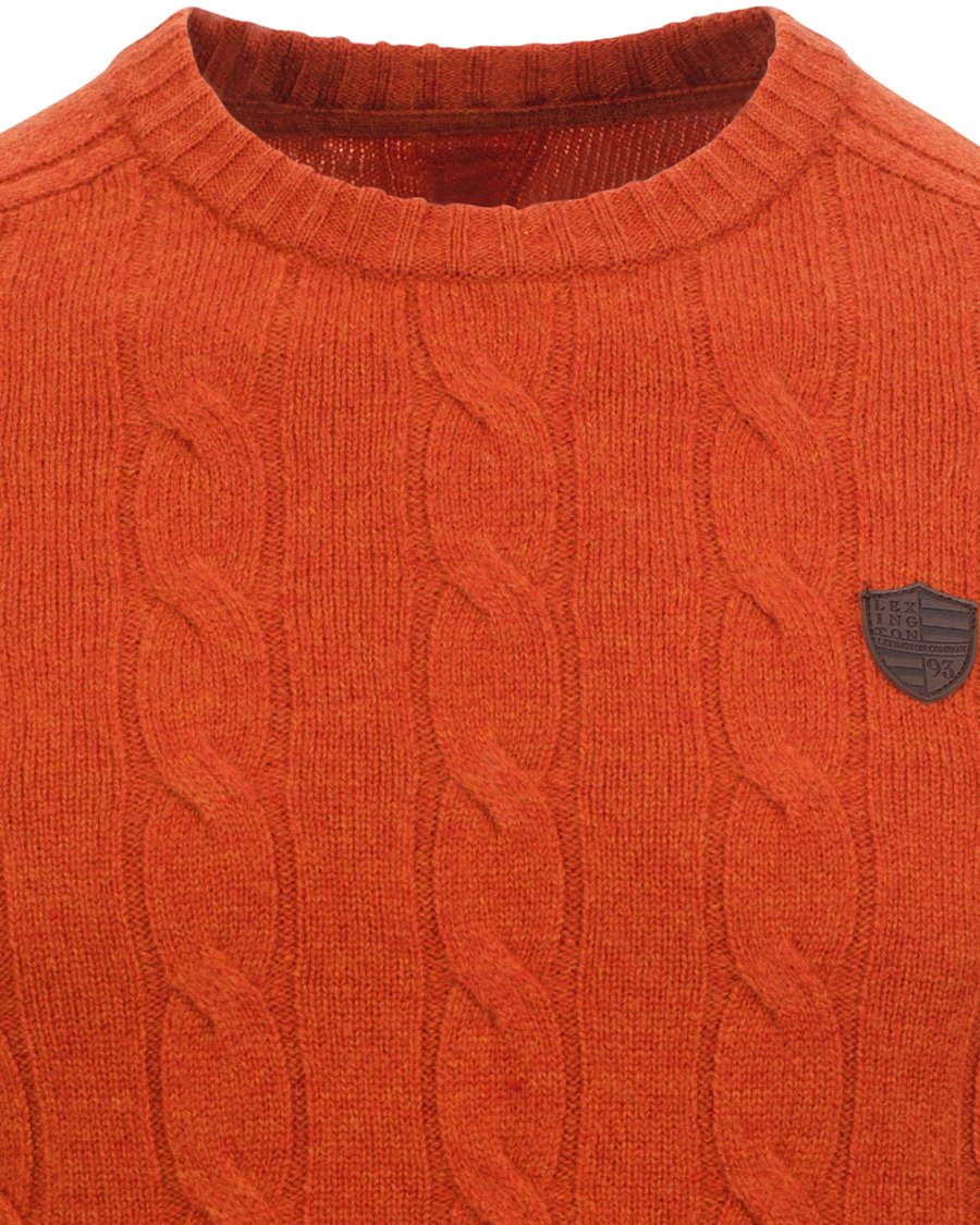 Herre | Trøjer | Lexington | Andrew Cable Roundneck Orange Ketchup