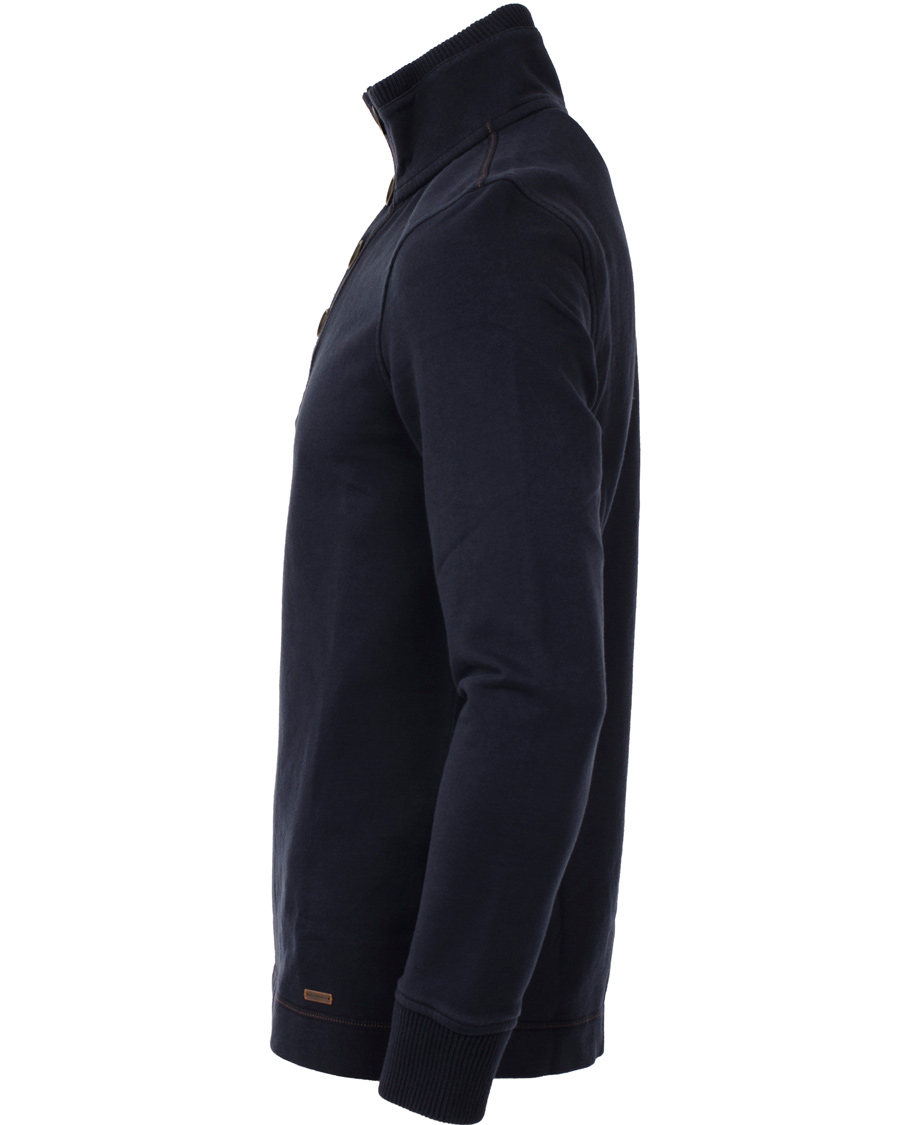 Herre | Trøjer | BOSS ORANGE | BOSS Casual Wherso Button Sweatshirt Dark Blue