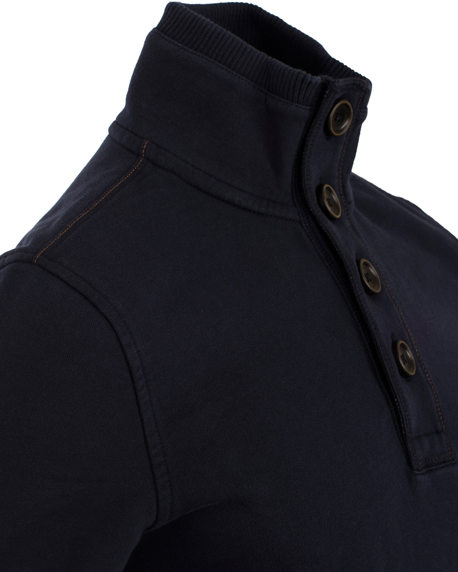 Herre | Trøjer | BOSS ORANGE | BOSS Casual Wherso Button Sweatshirt Dark Blue
