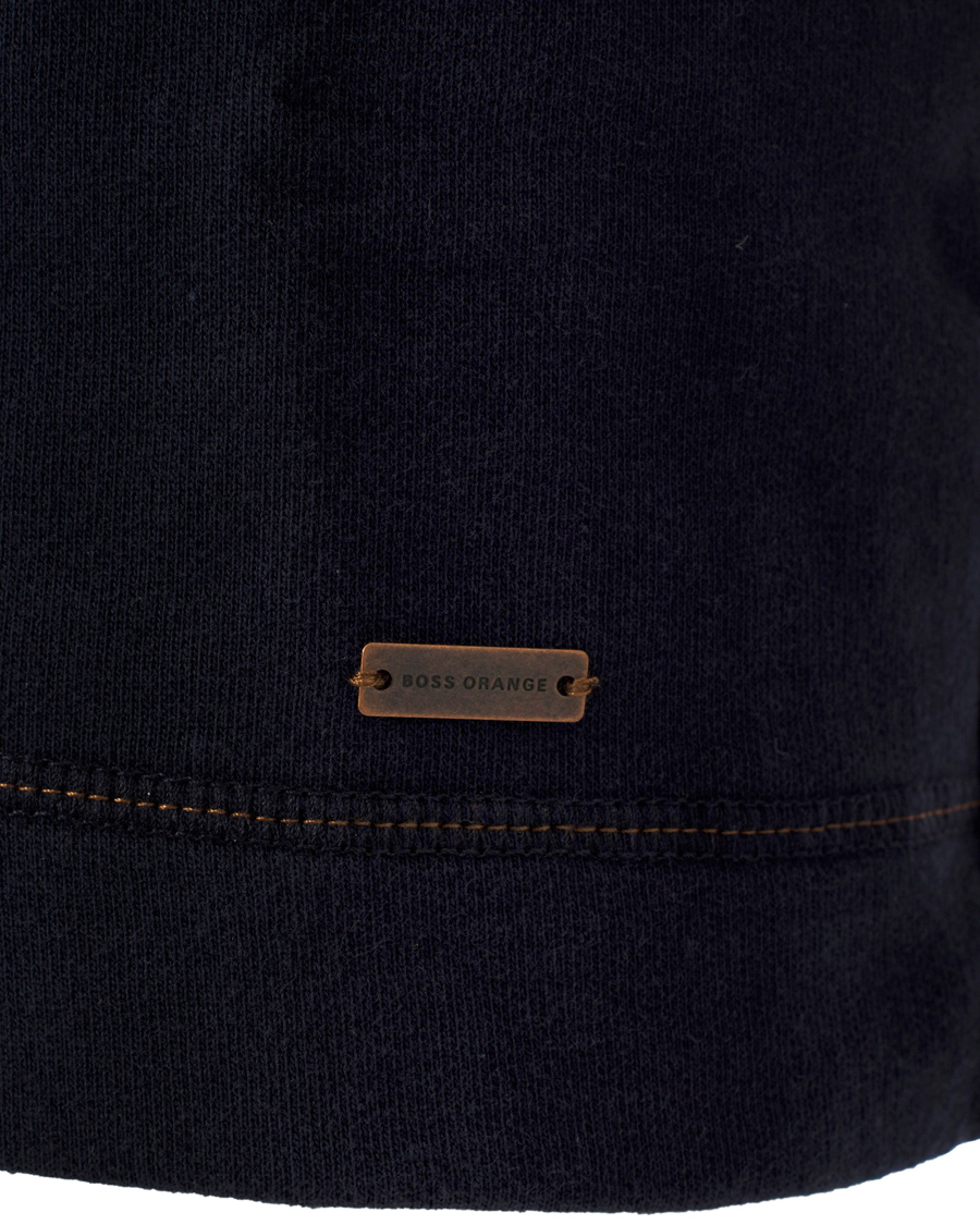 Herre | Trøjer | BOSS ORANGE | BOSS Casual Wherso Button Sweatshirt Dark Blue