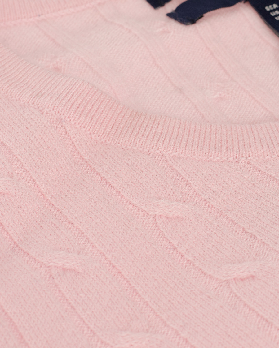 Herre | Trøjer | GANT | Woman Stretch Lambswool Cable Crew Nantucket Pink