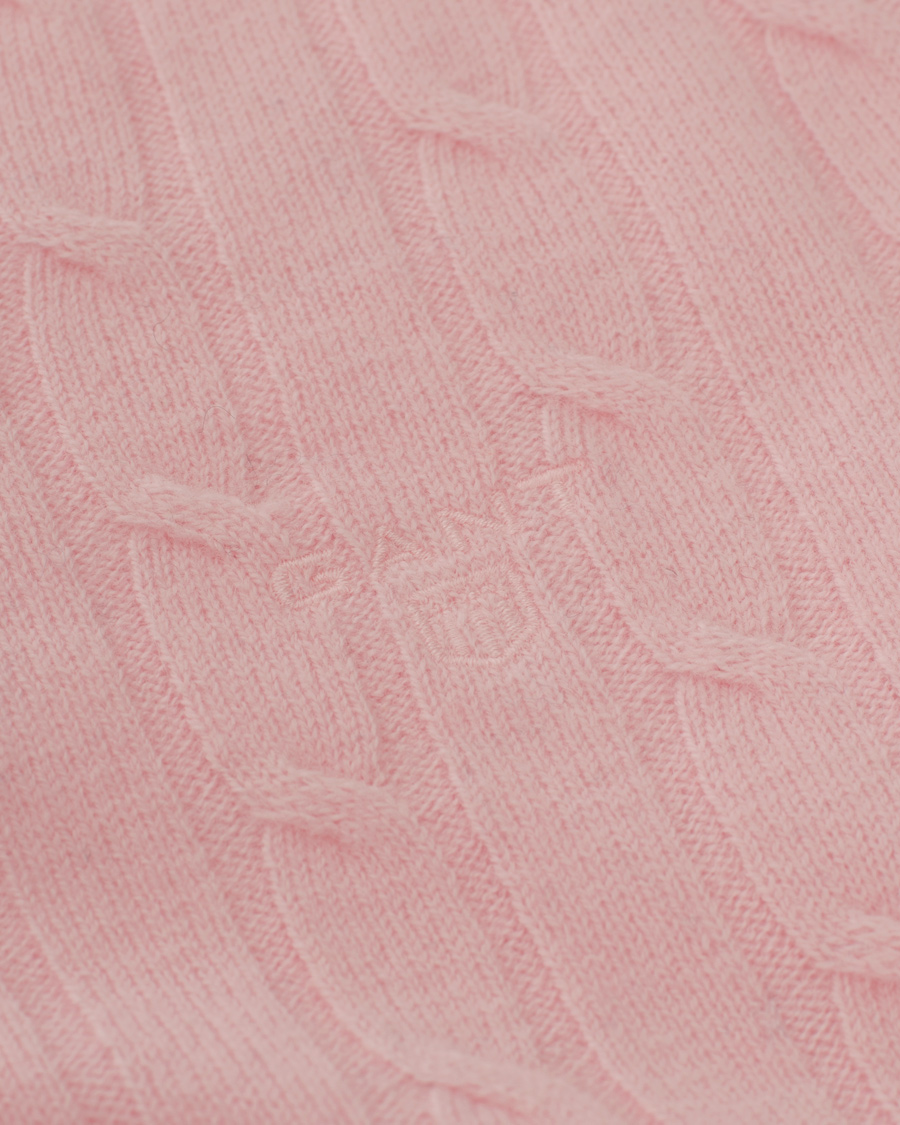 Herre | Trøjer | GANT | Woman Stretch Lambswool Cable Crew Nantucket Pink