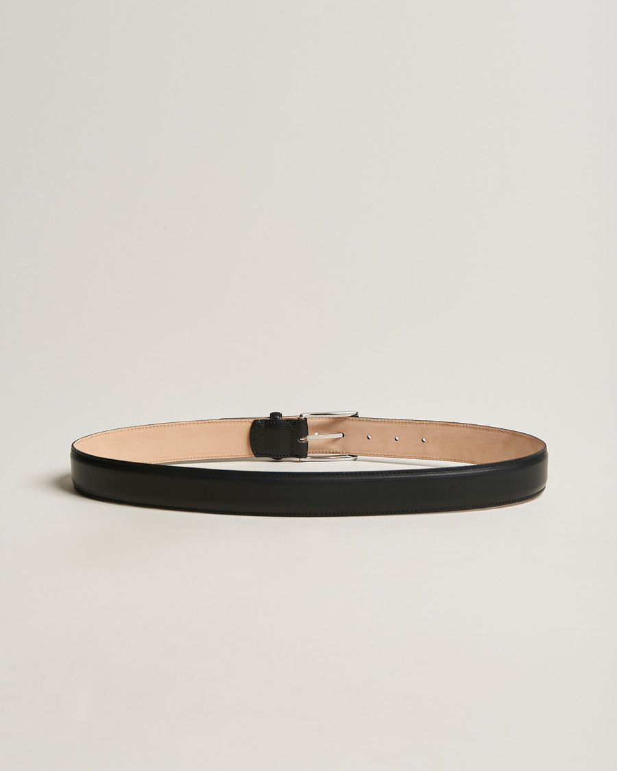 Herre | Glatte bælter | Loake 1880 | Henry Leather Belt 3,3 cm Black