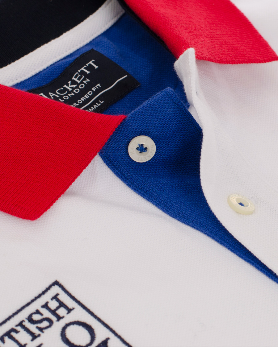 Herre | Polotrøjer | Hackett | British Polo Day Great Britain Piké White