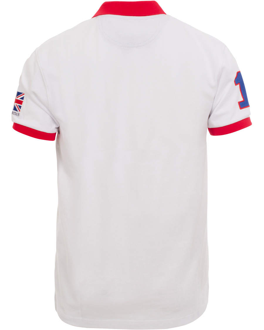 Herre | Polotrøjer | Hackett | British Polo Day Great Britain Piké White