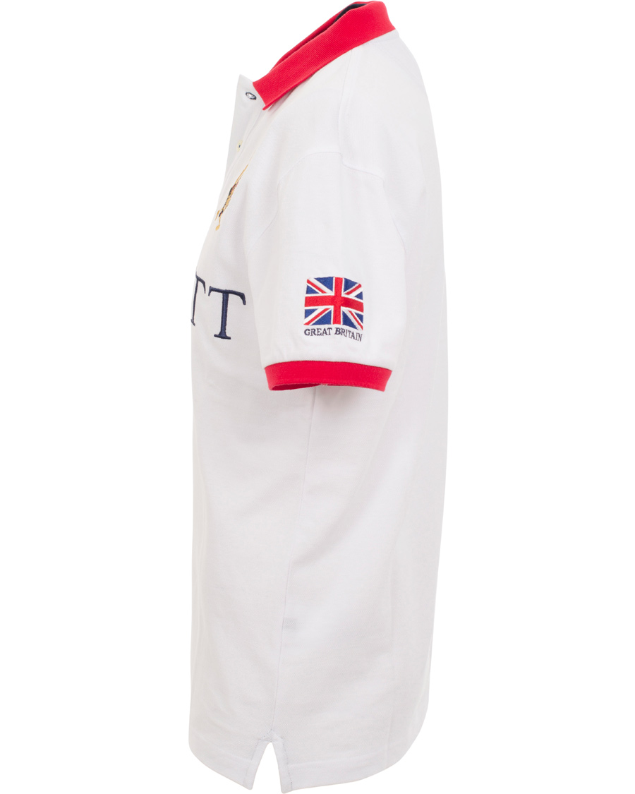 Herre | Polotrøjer | Hackett | British Polo Day Great Britain Piké White
