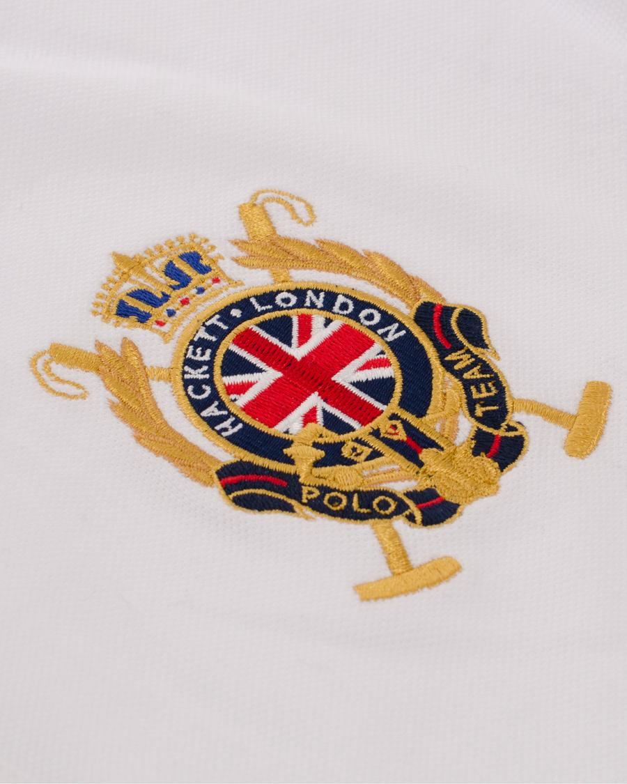 Herre | Polotrøjer | Hackett | British Polo Day Great Britain Piké White
