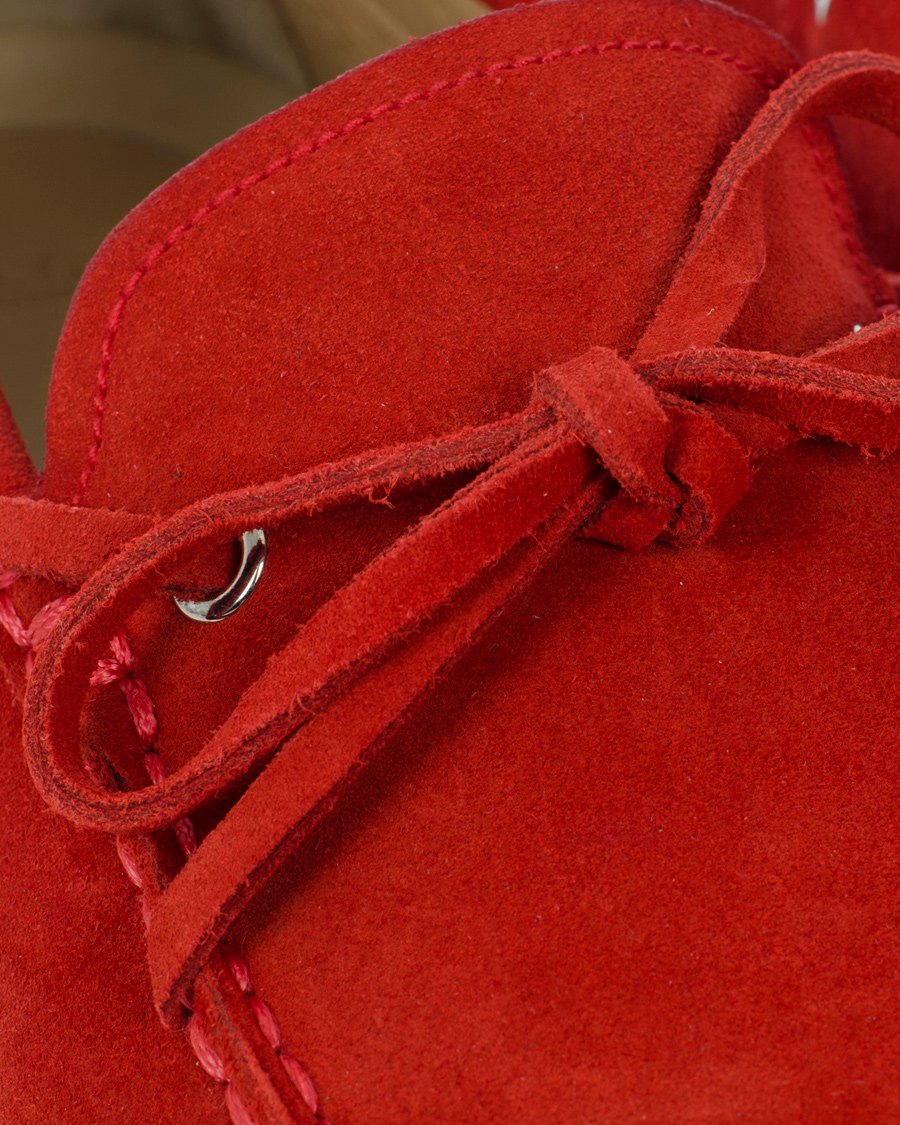 Herre | BALLY Dramer Suede Car Shoe Rosetto Red | Bally | Dramer Suede Car Shoe Rosetto Red