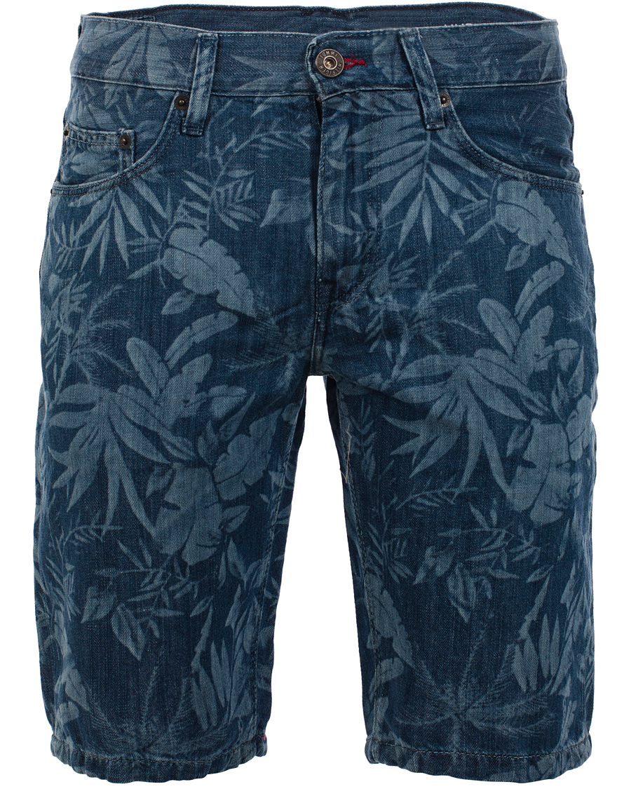 Herre | Shorts | Tommy Hilfiger | Hudson Printed Jeans Shorts Blue
