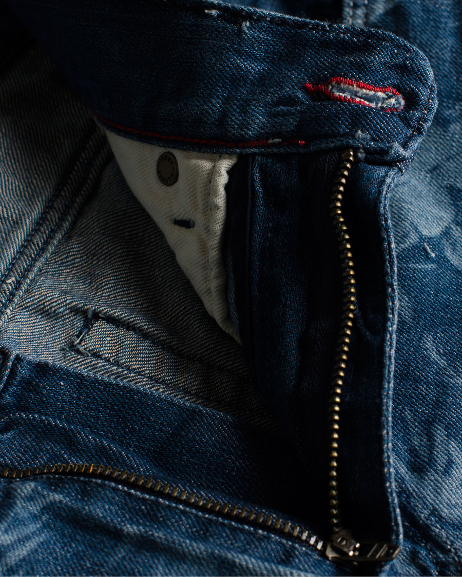 Herre | Shorts | Tommy Hilfiger | Hudson Printed Jeans Shorts Blue