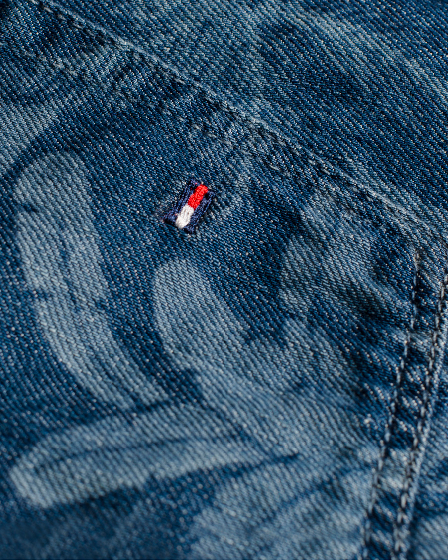 Herre | Shorts | Tommy Hilfiger | Hudson Printed Jeans Shorts Blue