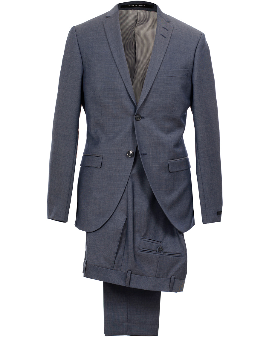 Herre | Jakkesæt | Tiger of Sweden | Jil Suit 100% Wool  Steel Blue
