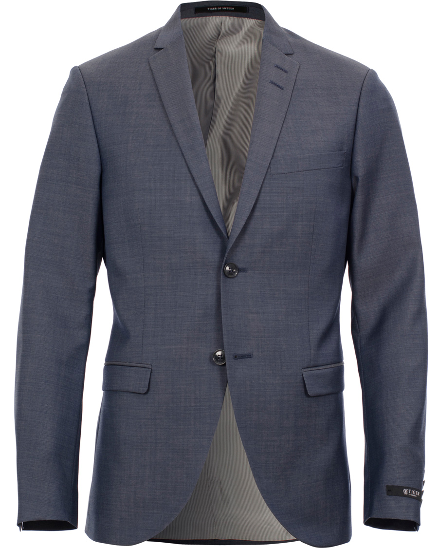 Herre | Jakkesæt | Tiger of Sweden | Jil Suit 100% Wool  Steel Blue
