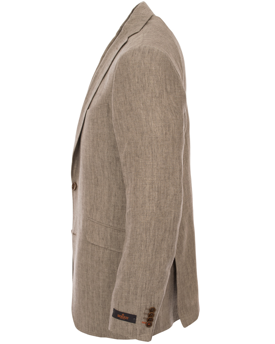 Herre | Blazere & jakker | Morris | Marlow Herringbone Linen Blazer Khaki