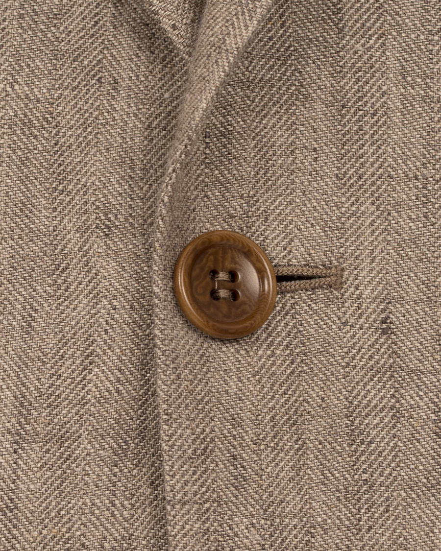 Herre | Blazere & jakker | Morris | Marlow Herringbone Linen Blazer Khaki