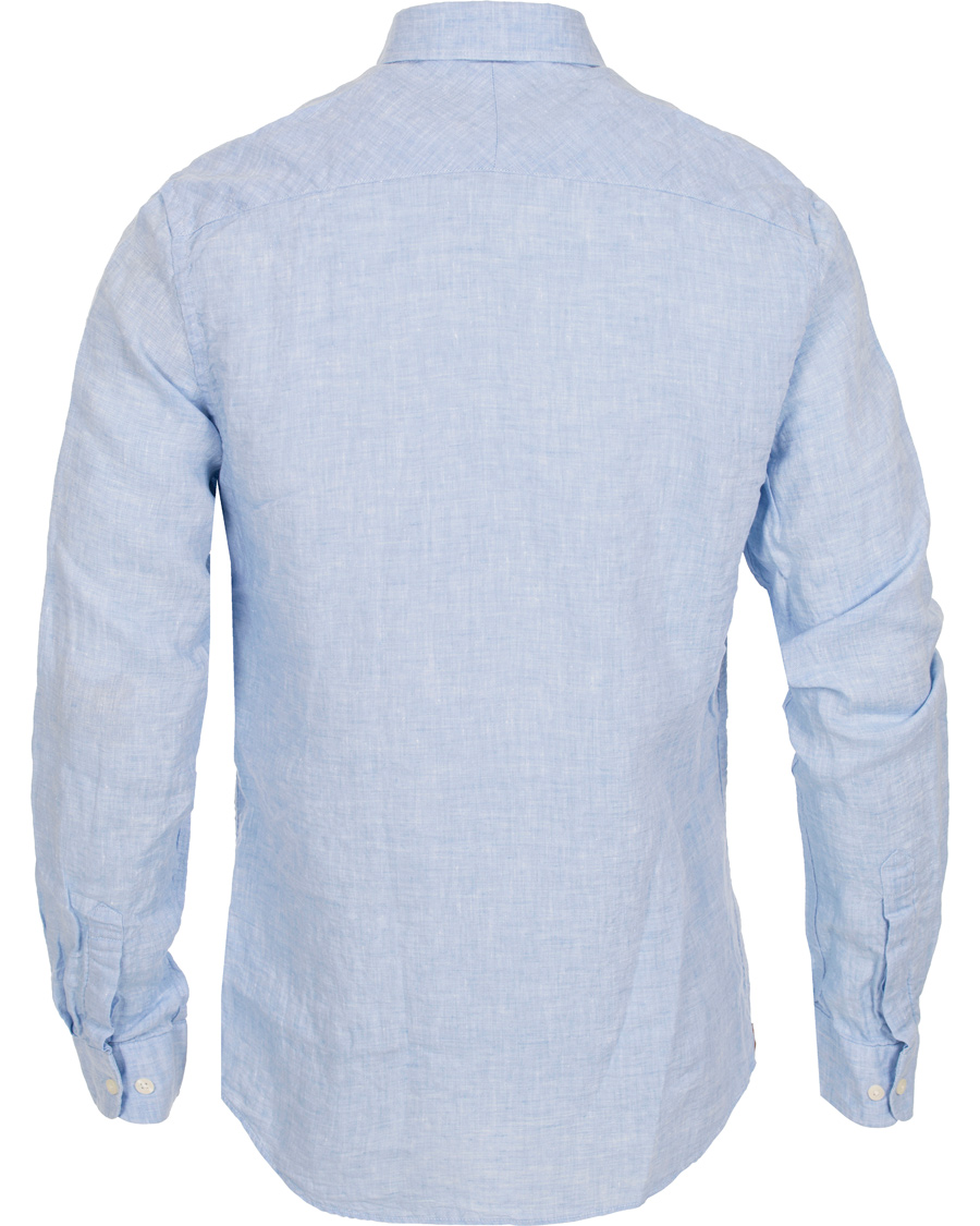 Herre | Skjorter | Morris | Douglas Linen Shirt Light Blue